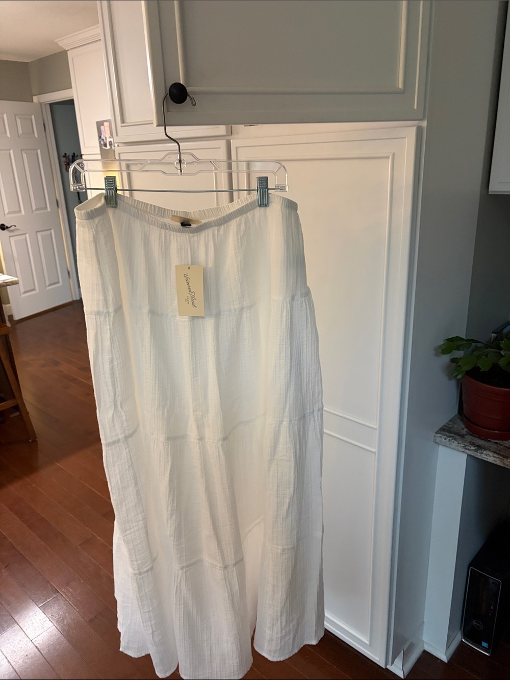 NWT Universal Thread Tiered 100% Cotton Gauze Maxi Skirt, Lined
